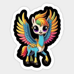 Rainbow Pegasus Unicornie! Sticker